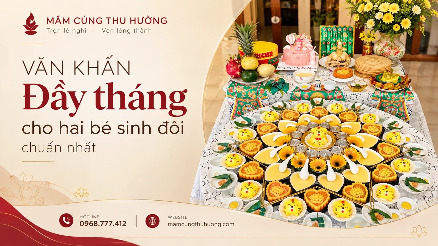 Văn khấn đầy tháng cho hai bé sinh đôi chuẩn nhất
