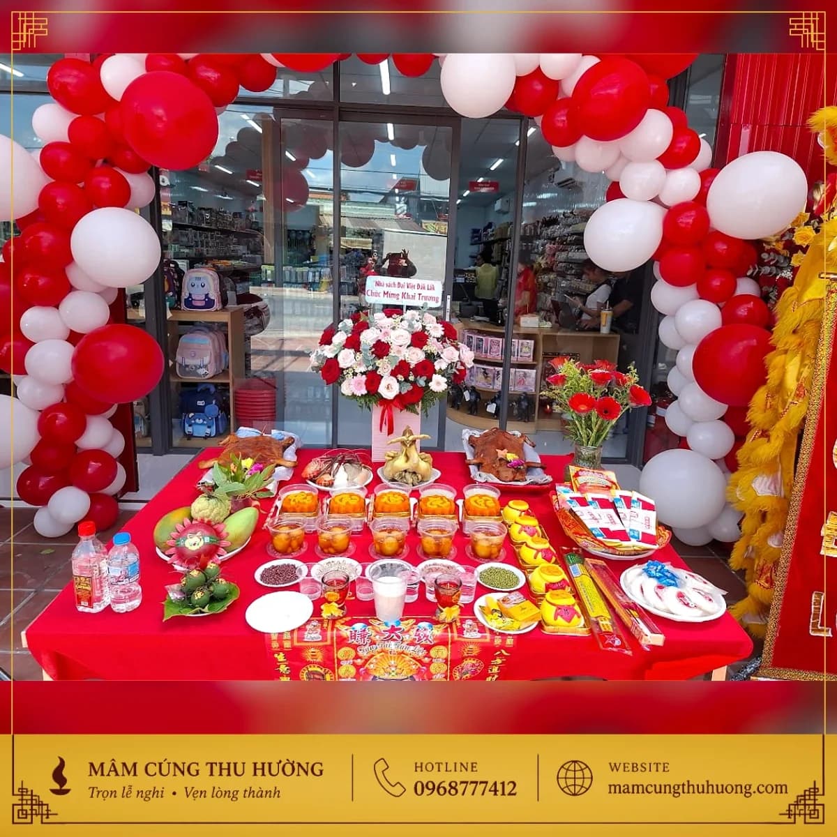 Mâm Cúng Khai Trương Cao Cấp